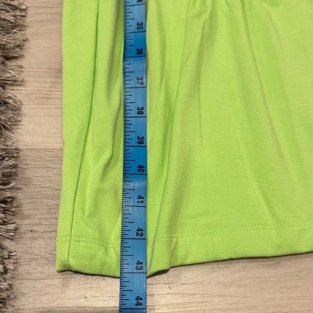 JLUXLABEL Vibrant Green Long Sleeve front twist Dress, runs small, stretchy. - Picture 8 of 9